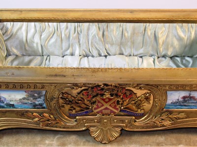 Lot 189 - AN HISTORICALLY INTERESTING FREEDOM CASKET PRESENTED TO ADMIRAL LORD CHARLES BERESFORD, 1912