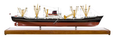 Lot 81 - A 1:125 SCALE BUILDER'S PRESENTATION MODEL FOR M.S. MARTHA BAKKE, BUILT FOR KNUT KNUTSEN BY AKTIEBOLAGET YACHT GOTAVERKEN, SWEDEN, 1960