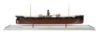 Lot 72 - A BUILDER'S MODEL OF THE TURRET DECK STEAMSHIP GOOD HOPE BUILT BY DOXFORD & SONS FOR G.T. SYMONS & CO., LONDON, 1903