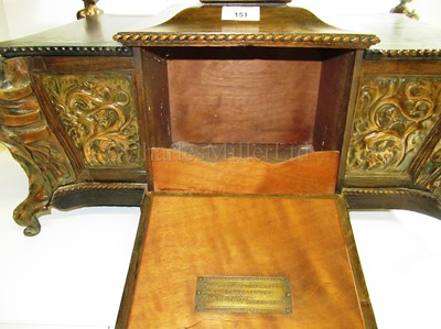 Lot 151 - A RARE CIGAR AND CIGARETTE CASKET MADE FROM OAK AND COPPER SALVAGED FROM H.M.S. FOUDROYANT