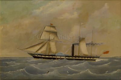 Lot 70 - ENGLISH SCHOOL, CIRCA 1840 : Study of the General Steam Navigation Co. paddle steamer 'Clarence'