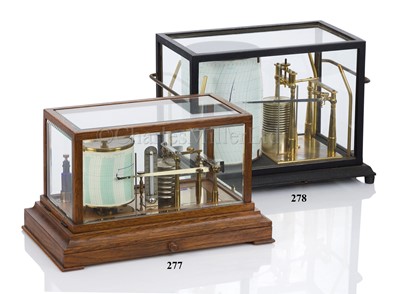 Lot 277 - AN EIGHT-DAY BAROGRAPH BY NEGRETTI & ZAMBRA, LONDON. CIRCA 1920