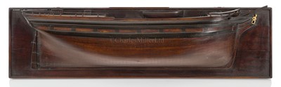 Lot 119 - Ø A RARE 1:24 SCALE EAST INDIA COMPANY BUILDER'S HALF MODEL FOR THE 16-GUN BRIG 'TERNATE', BUILT FOR THE BOMBAY MARINE BY BOMBAY DOCKYARD, CIRCA 1801