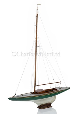 Lot 56 - A FINE 1:12 SCALE  MODEL FOR THE INTERNATIONAL DRAGON CLASS YACHT KITTIWAKE R.H.K.Y.C., POSSIBLY BY STEVENS MODEL DOCKYARD, CIRCA 1950