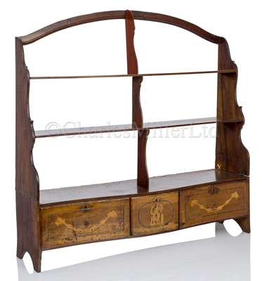 Lot 112 - A SET OF CAMPAIGN SHELVES AND DRAWERS, PROBABLY DUTCH, CIRCA 1780