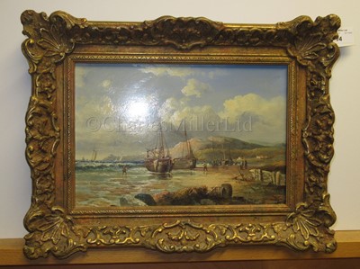 Lot 14 - JOHN H. 'JOCK' WILSON (BRITISH, 1774–1855): Beached Fishing Boats