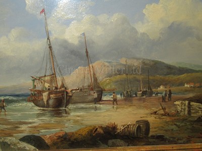Lot 14 - JOHN H. 'JOCK' WILSON (BRITISH, 1774–1855): Beached Fishing Boats