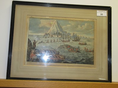 Lot 35 - AFTER THOMAS BASTON (BRITISH, Fl.1699-1730): The Greenland Whale Fishery