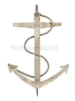 Lot 128 - A NELSON COMMEMORATIVE ANCHOR BROOCH, CIRCA 1805