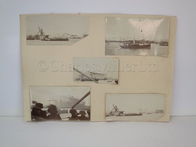 Lot 158 - A SET OF PHOTOGRAPHS OF THE LAUNCHING OF THE R.M.S OLYMPIC, BELFAST, 20TH OCTOBER 1910