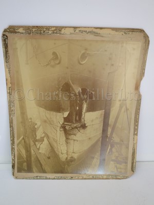 Lot 158 - A SET OF PHOTOGRAPHS OF THE LAUNCHING OF THE R.M.S OLYMPIC, BELFAST, 20TH OCTOBER 1910