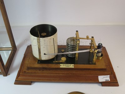 Lot 384 - A RECORDING BAROGRAPH BY R.H. WHITE & CO., LEEDS, CIRCA 1920