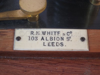 Lot 384 - A RECORDING BAROGRAPH BY R.H. WHITE & CO., LEEDS, CIRCA 1920