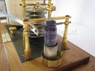 Lot 384 - A RECORDING BAROGRAPH BY R.H. WHITE & CO., LEEDS, CIRCA 1920
