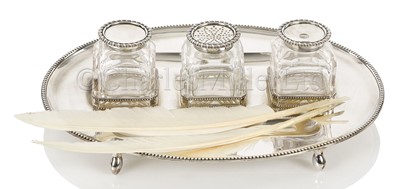 Lot 51 - A MODERN SILVER REPLICA OF JONAS HANWAY’S STANDISH OF CIRCA 1779