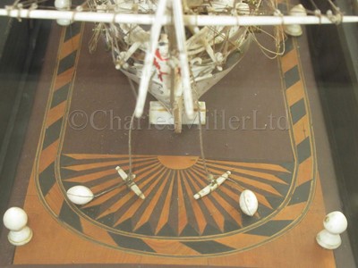 Lot 194 - A FINE FRENCH NAPOLEONIC PRISONER-OF-WAR BONE MODEL FOR H.M.S. CALEDONIA