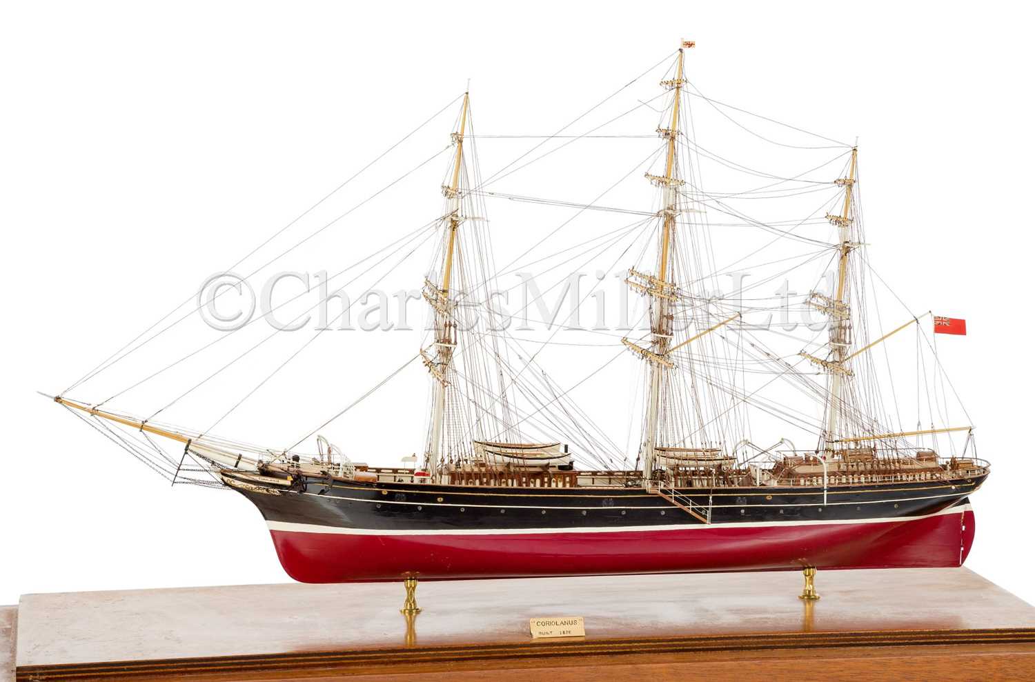 Lot 11 - A DETAILED STATIC DISPLAY MODEL OF THE CLIPPER SHIP CORIOLANUS