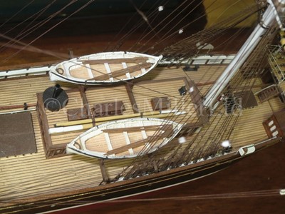 Lot 11 - A DETAILED STATIC DISPLAY MODEL OF THE CLIPPER SHIP CORIOLANUS