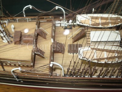 Lot 11 - A DETAILED STATIC DISPLAY MODEL OF THE CLIPPER SHIP CORIOLANUS