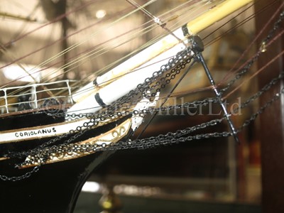 Lot 11 - A DETAILED STATIC DISPLAY MODEL OF THE CLIPPER SHIP CORIOLANUS