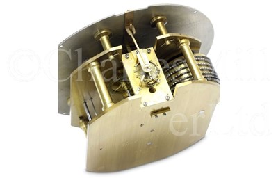 Lot 149 - AN EXCEPTIONALLY FINE BULKHEAD SHIP’S CLOCK BY BROCKBANK & ATKINS, LONDON, CIRCA 1855