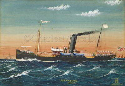 Lot 144 - ENGLISH SCHOOL (20TH CENTURY) : S.S. ‘Falcon’ – London