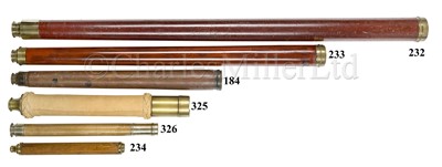 Lot 232 - AN IMPRESSIVE 2¼IN. SINGLE-DRAW MARINE TELESCOPE OF CIRCA 1838, OWNED BY CAPTAIN J. JERVIS TUCKER