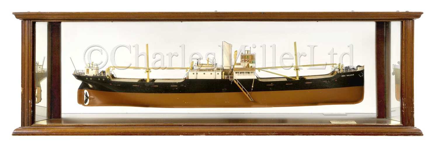 Lot 161 - A BUILDER’S MIRROR-BACK HALF MODEL FOR THE S.S. SEA VALOUR BUILT BY S.P. AUSTIN & SON, SUNDERLAND, FOR THE DOVER NAVIGATION CO. LTD, 1930