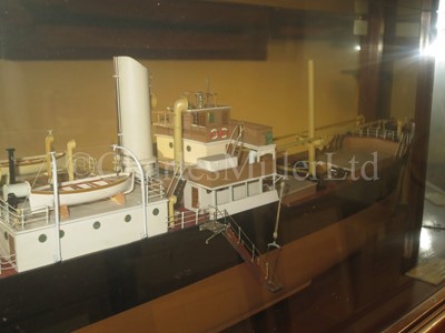 Lot 161 - A BUILDER’S MIRROR-BACK HALF MODEL FOR THE S.S. SEA VALOUR BUILT BY S.P. AUSTIN & SON, SUNDERLAND, FOR THE DOVER NAVIGATION CO. LTD, 1930