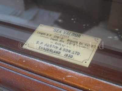 Lot 161 - A BUILDER’S MIRROR-BACK HALF MODEL FOR THE S.S. SEA VALOUR BUILT BY S.P. AUSTIN & SON, SUNDERLAND, FOR THE DOVER NAVIGATION CO. LTD, 1930