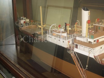 Lot 161 - A BUILDER’S MIRROR-BACK HALF MODEL FOR THE S.S. SEA VALOUR BUILT BY S.P. AUSTIN & SON, SUNDERLAND, FOR THE DOVER NAVIGATION CO. LTD, 1930