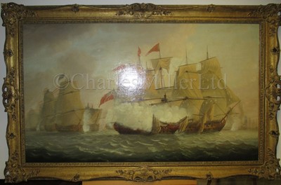 Lot 181 - A set of three pictures commissioned by John Jervis (1735-1823), later Earl St. Vincent, to commemorate his victory at the Battle of Cape St. Vincent, 14th February, 1797