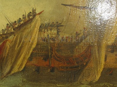 Lot 181 - A set of three pictures commissioned by John Jervis (1735-1823), later Earl St. Vincent, to commemorate his victory at the Battle of Cape St. Vincent, 14th February, 1797