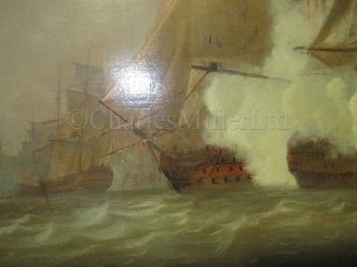 Lot 181 - A set of three pictures commissioned by John Jervis (1735-1823), later Earl St. Vincent, to commemorate his victory at the Battle of Cape St. Vincent, 14th February, 1797