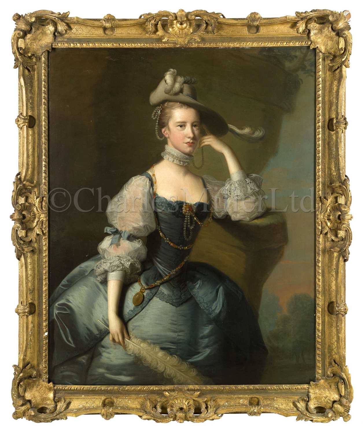 Lot 182 - THOMAS HUDSON (BRITISH, 1701-1779) ; Portrait of Catherine [‘Kitty’] Jervis, circa 1755