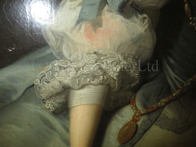 Lot 182 - THOMAS HUDSON (BRITISH, 1701-1779) ; Portrait of Catherine [‘Kitty’] Jervis, circa 1755