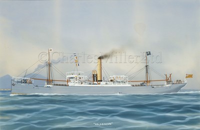 Lot 146 - NEAPOLITAN SCHOOL (20TH CENTURY) : Fair and foul portraits of the S.S. ‘Devian’, circa 1910