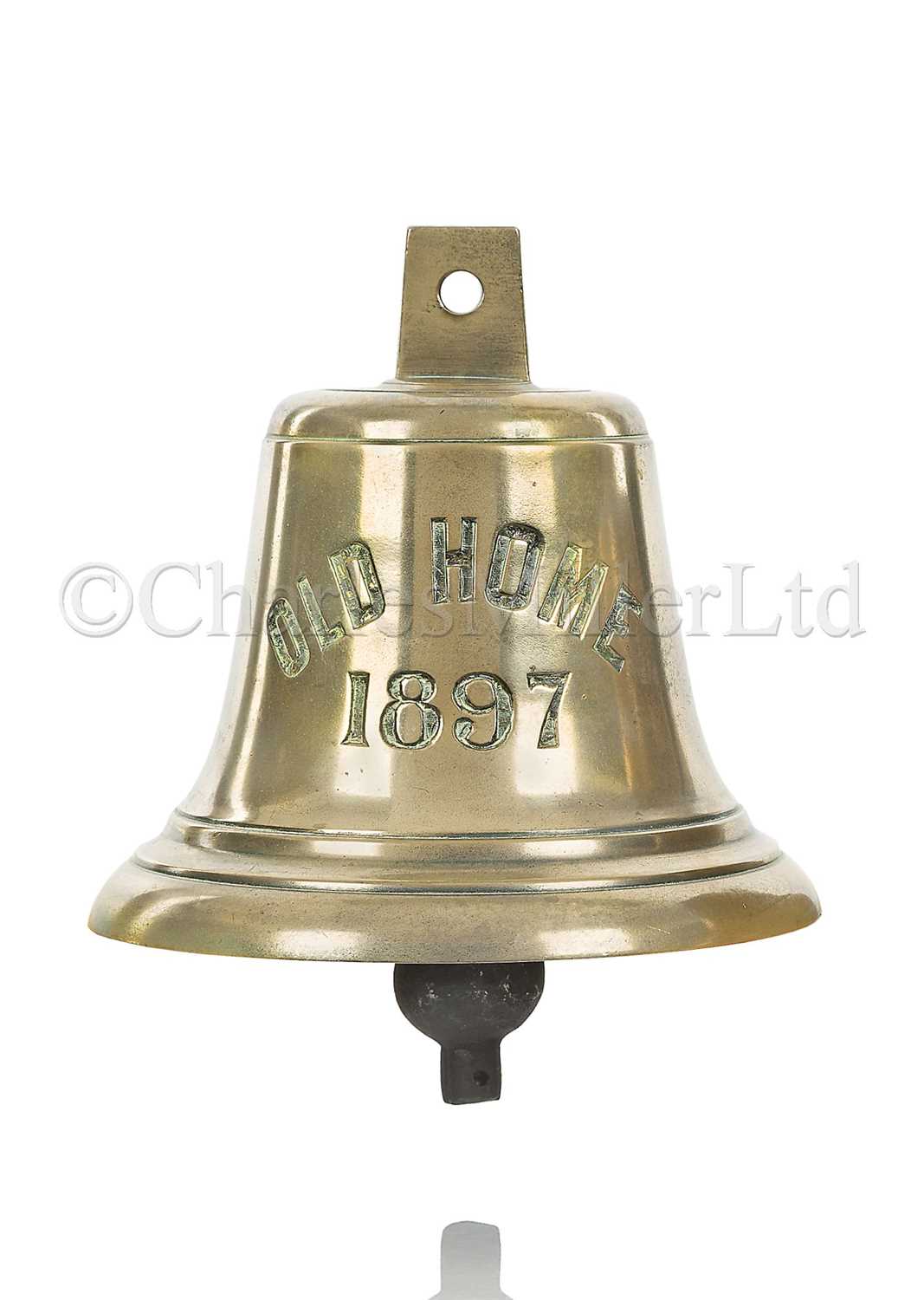 Lot 126 - A SHIP’S BELL FROM THE COASTER S.S. OLD HOME, 1897