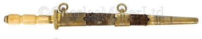 Lot 197 - Ø AN EARLY 19TH CENTURY MIDSHIPMAN'S DIRK