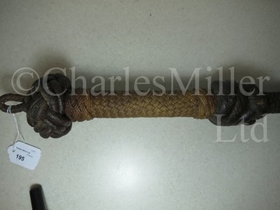 Lot 195 - A FINE CAT O’ NINE TAILS, 20TH CENTURY