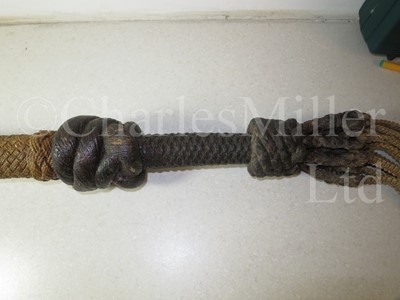 Lot 195 - A FINE CAT O’ NINE TAILS, 20TH CENTURY