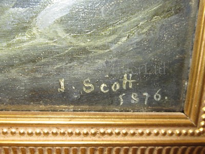 Lot 124 - JOHN SCOTT (BRITISH, 1802-1882) : The paddle steamer ‘Providence’ off Tynemouth