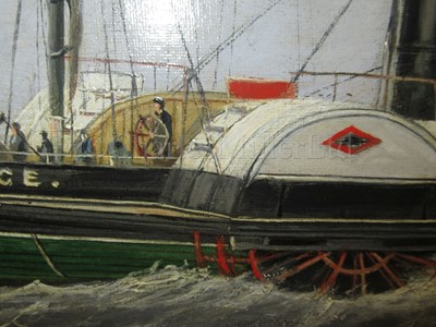 Lot 124 - JOHN SCOTT (BRITISH, 1802-1882) : The paddle steamer ‘Providence’ off Tynemouth