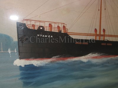 Lot 142 - NEAPOLITAN SCHOOL, CIRCA 1890 : The S.S. Nyanza off Naples