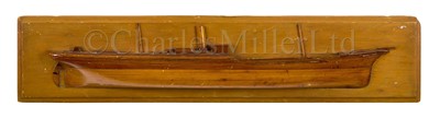 Lot 135 - A HALF-BLOCK MODEL FOR A PASSENGER CARGO STEAMSHIP OF CIRCA 1890