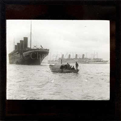 Lot 157 - A COLLECTION OF R.M.S. OLYMPIC MAGIC LANTERN SLIDES, CIRCA 1911