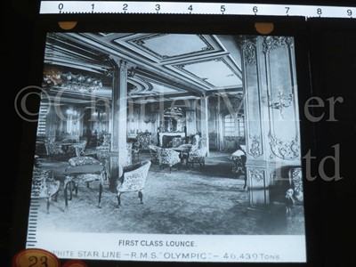 Lot 157 - A COLLECTION OF R.M.S. OLYMPIC MAGIC LANTERN SLIDES, CIRCA 1911