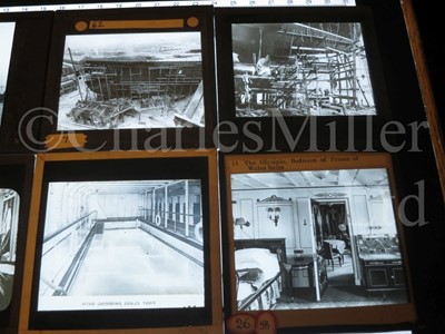 Lot 157 - A COLLECTION OF R.M.S. OLYMPIC MAGIC LANTERN SLIDES, CIRCA 1911