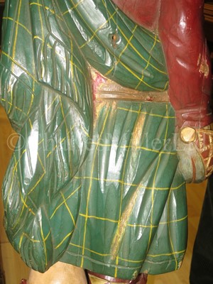 Lot 12 - A RARE FIGUREHEAD MAQUETTE FOR THE CLIPPER SHIP ABERGELDIE BUILT BY JOHN DUTHIE, SONS & CO., ABERDEEN, 1869