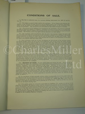 Lot 150 - AUCTION CATALOGUE OF THE APPOINTMENTS, EQUIPMENT AND PANELLING OF THE MAURETANIA